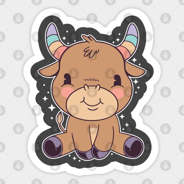 Chibi Taurus Sticker by MimicGaming